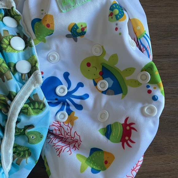 Baby Swimsuit and Swim Diapers. Size 0-3 months/Small - Picture 5 of 6